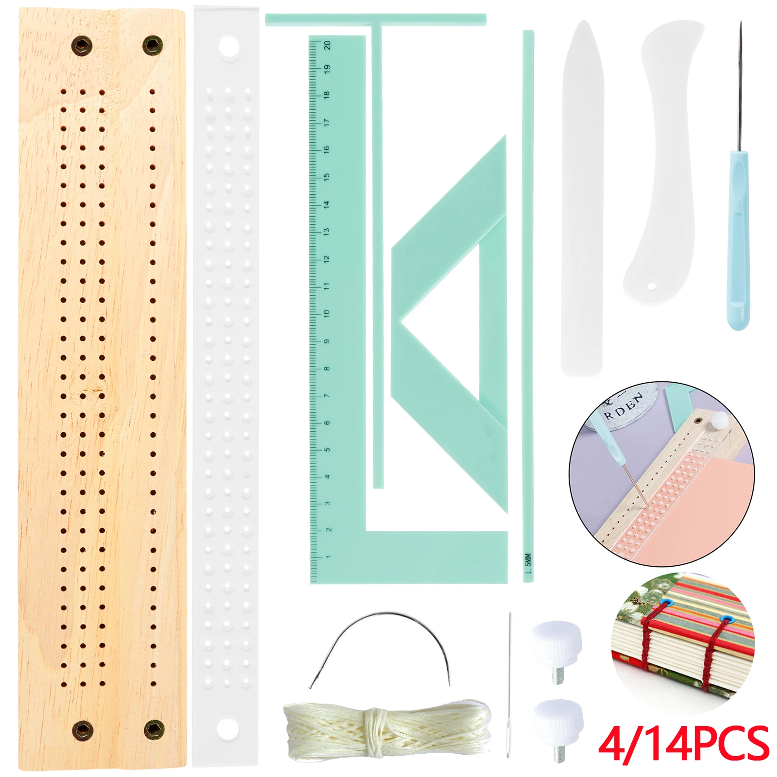 Commercial Printing Books - 14/4Pcs Scrapbooking Tool Book binding kit