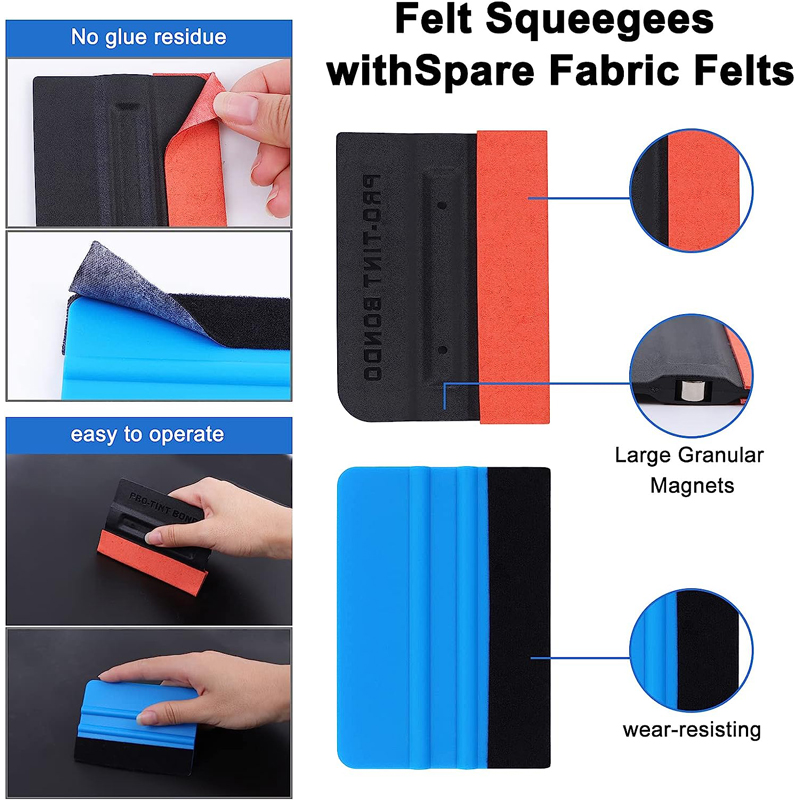 40Pcs Car Window Tint Kit Viny - Screen Printing Squeegee recension och pris