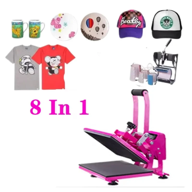 8-in-1 Heat Press Machine Supe - Commercial Grade Printing Press recension och pris