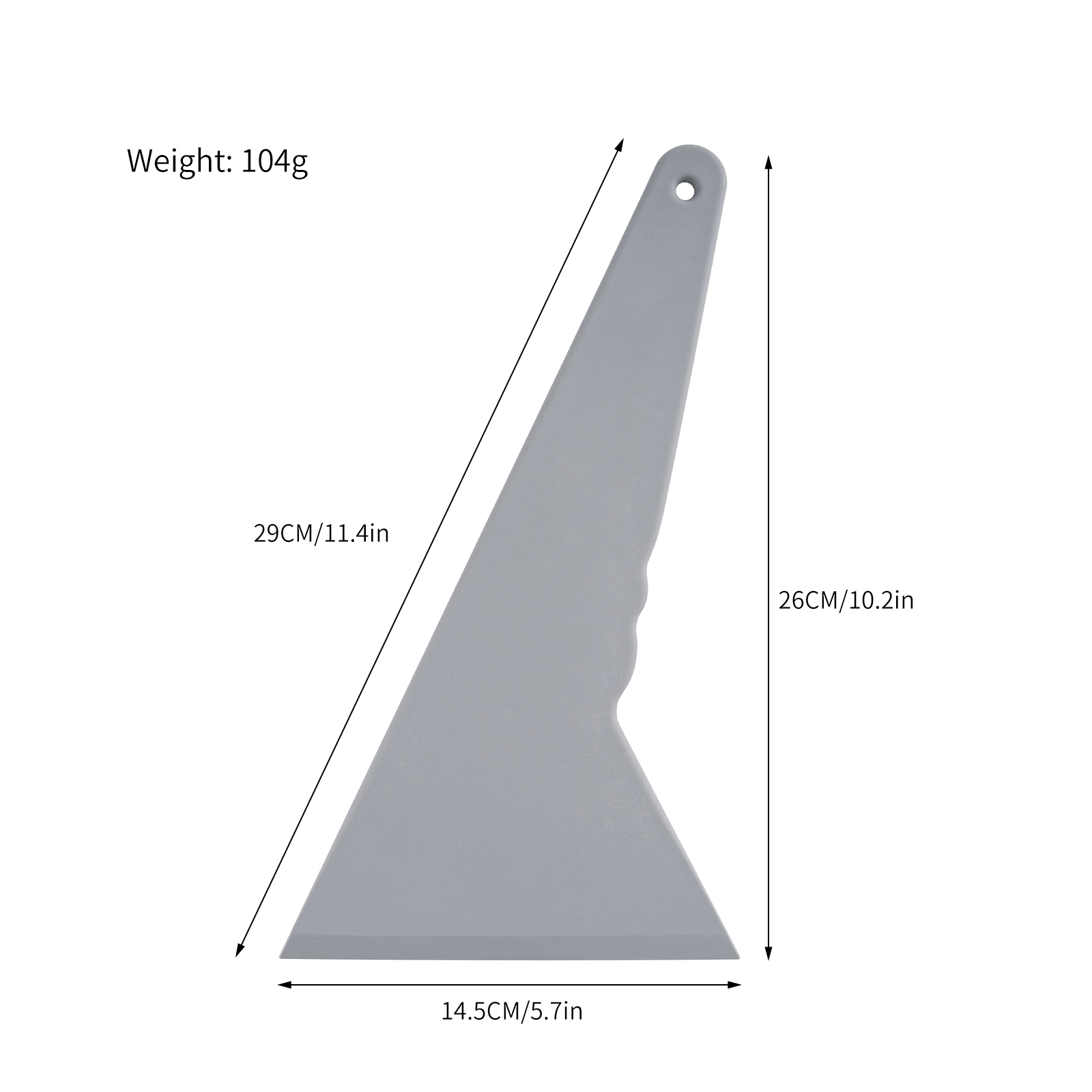 Grey Plastic Handle Triangle S - Screen Printing Squeegee recension och pris