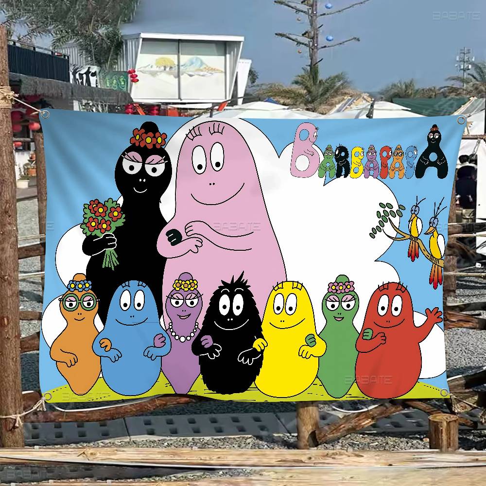 Cute Cartoon Les Barbapapa Fam - Commercial Banner Printing recension och pris